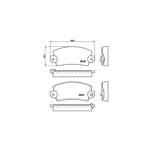 Bromsbeläggsats, Framaxel, Bakaxel Brembo P 68 004 BREMBO Bromsbeläggsats, Framaxel, Bakaxel Brembo P 68 004 BREMBO