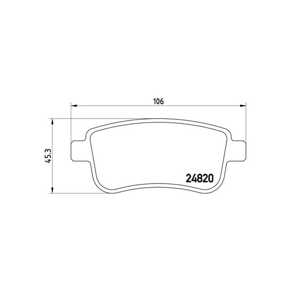 Bromsbeläggsats Brembo P 68 054 BREMBO