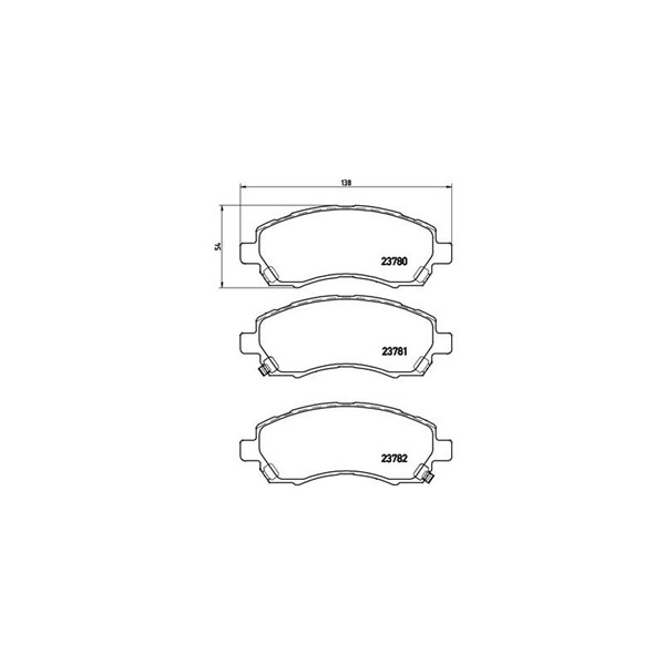 Bromsbeläggsats, Framaxel Brembo P 78 009 BREMBO Bromsbeläggsats, Framaxel Brembo P 78 009 BREMBO