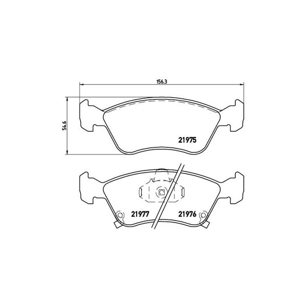 Bromsbeläggsats Brembo P 83 041 BREMBO
