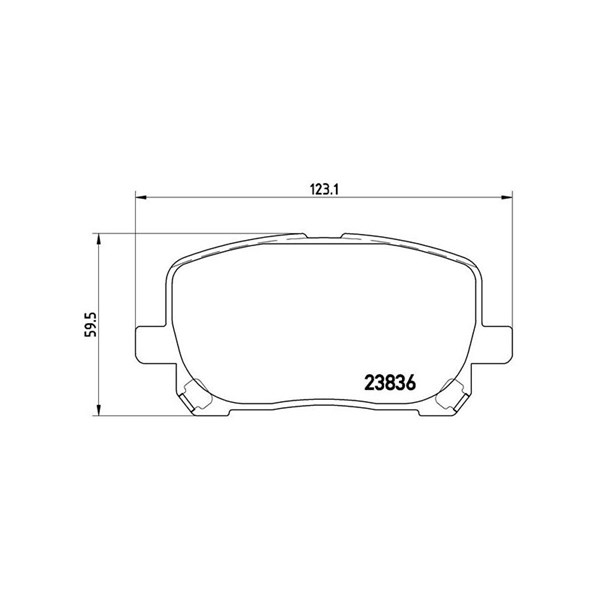 Bromsbeläggsats, Framaxel Brembo P 83 061 BREMBO Bromsbeläggsats, Framaxel Brembo P 83 061 BREMBO