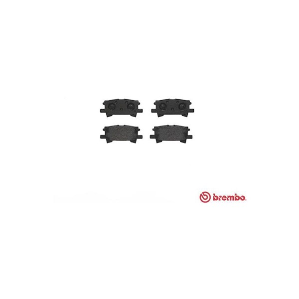 Bromsbeläggsats, Bakaxel Brembo P 83 068 BREMBO