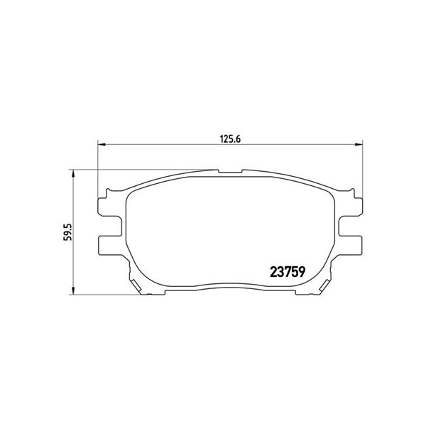 Bromsbeläggsats, Framaxel Brembo P 83 070 BREMBO Bromsbeläggsats, Framaxel Brembo P 83 070 BREMBO