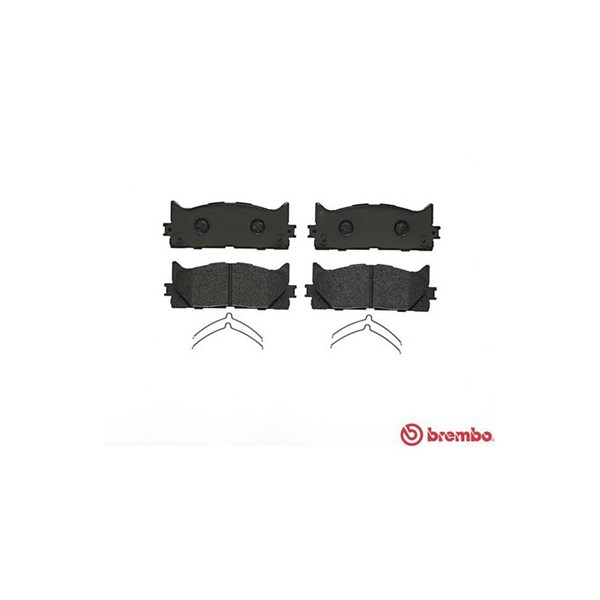 Bromsbeläggsats, Framaxel Brembo P 83 117 BREMBO