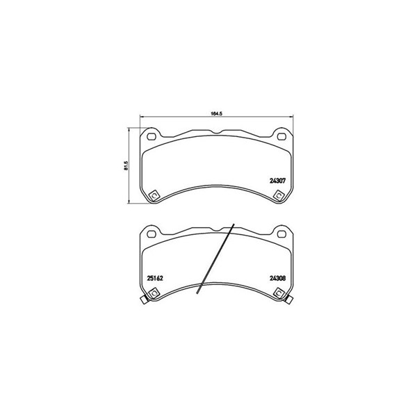 Bromsbeläggsats Brembo P 83 146 BREMBO