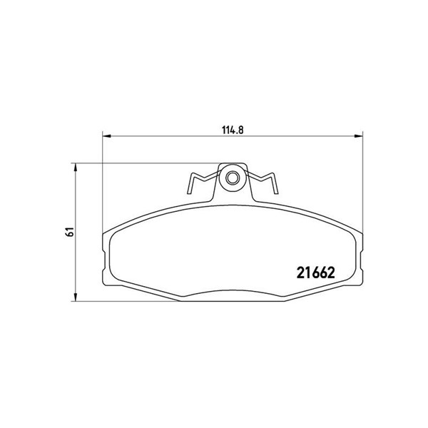 Bromsbeläggsats Brembo P 85 022 BREMBO