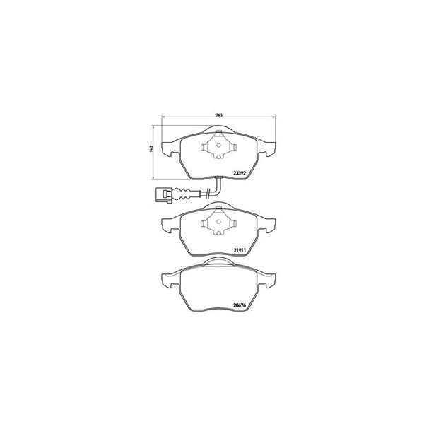 Bromsbeläggsats, Framaxel Brembo P 85 045 BREMBO