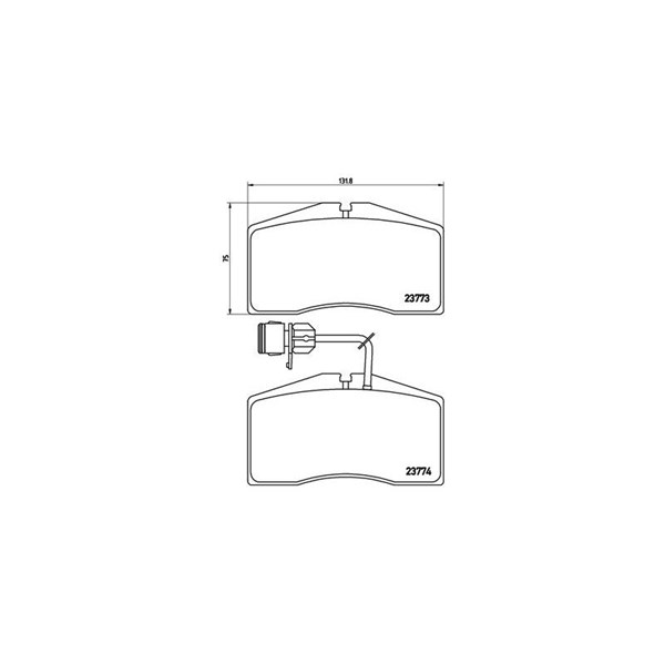 Bromsbeläggsats Brembo P 85 053 BREMBO