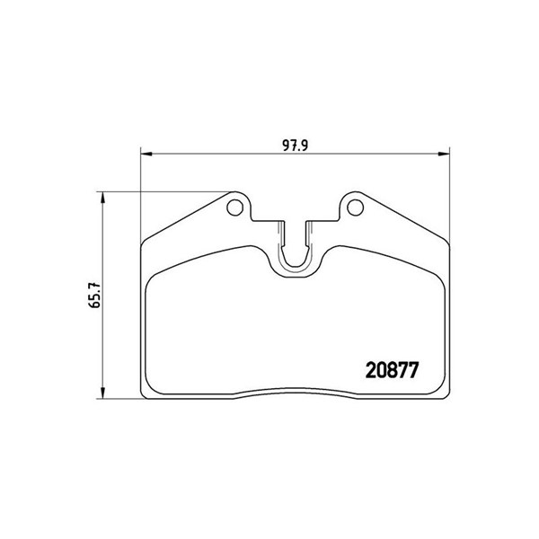 Bromsbeläggsats Brembo P 85 094 BREMBO
