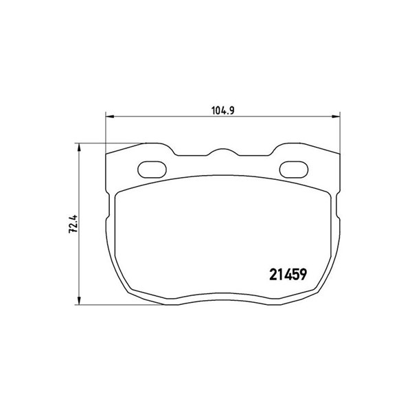Bromsbeläggsats, Framaxel Brembo P 99 001 BREMBO