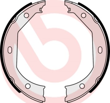 Bromsbackar, sats, parkeringsbroms, Bakaxel BREMBO
