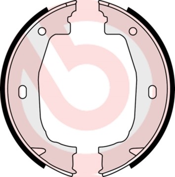 Bromsbackar, sats, parkeringsbroms, Bakaxel BREMBO