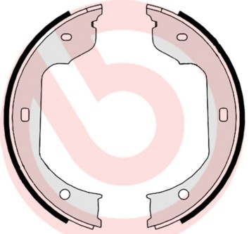 Bromsbackar, sats, parkeringsbroms, Bakaxel BREMBO
