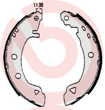 Bromsbackar, sats Brembo S 23 508 BREMBO