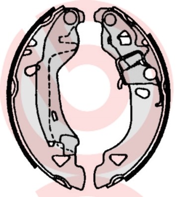 Bromsbackar, sats Brembo S 23 513 BREMBO