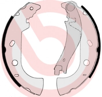 Bromsbackar, sats, Bakaxel Brembo S 23 514 BREMBO