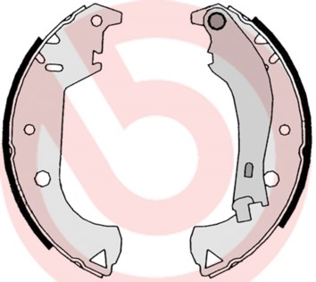 Bromsbackar, sats, Bakaxel Brembo S 23 524 BREMBO