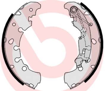 Bromsbackar, sats, Bakaxel BREMBO