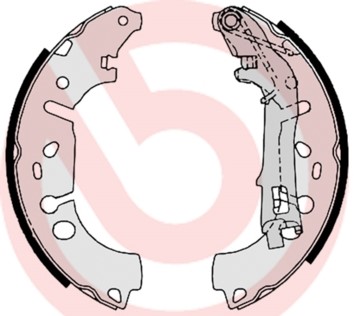Bromsbackar, sats, Bakaxel BREMBO