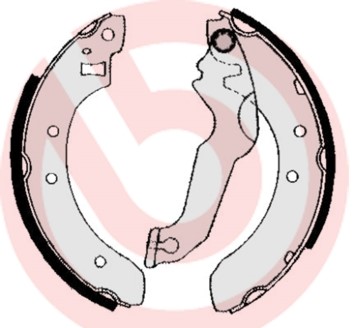 Bromsbackar, sats Brembo S 24 507 BREMBO