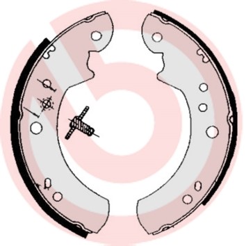 Bromsbackar, sats Brembo S 24 512 BREMBO