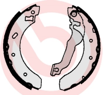 Bromsbackar, sats Brembo S 24 521 BREMBO