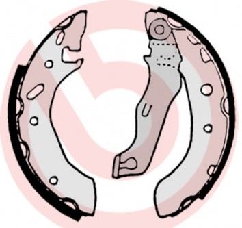 Bromsbackar, sats, Bakaxel Brembo S 24 529 BREMBO