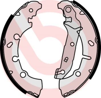Bromsbackar, sats, Bakaxel BREMBO