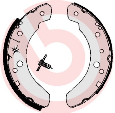 Bromsbackar, sats Brembo S 24 537 BREMBO