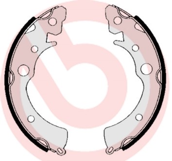 Bromsbackar, sats, Bakaxel Brembo S 28 505 BREMBO