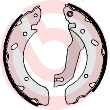 Bromsbackar, sats, Bakaxel Brembo S 30 504 BREMBO