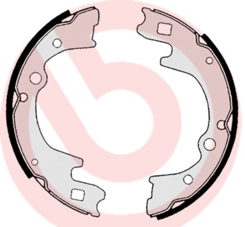 Bromsbackar, sats, Bakaxel Brembo S 30 515 BREMBO
