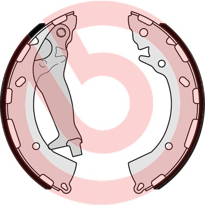 Bromsbackar, sats, Bakaxel Brembo S 30 525 BREMBO