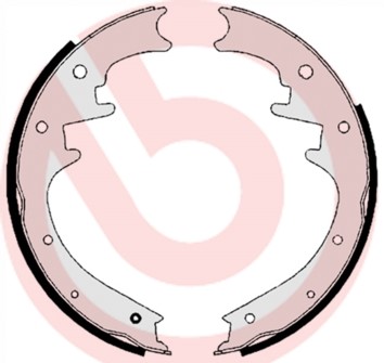 Bromsbackar, sats, Bakaxel Brembo S 37 504 BREMBO