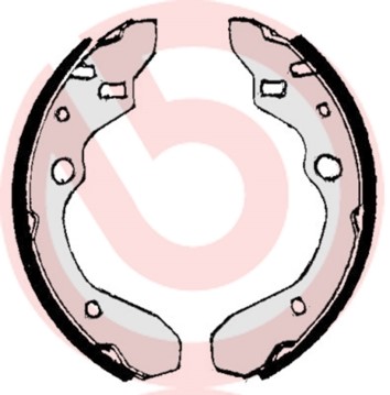 Bromsbackar, sats Brembo S 49 506 BREMBO