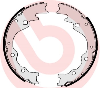 Bromsbackar, sats, Bakaxel Brembo S 49 514 BREMBO