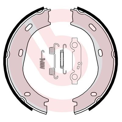 Bromsbackar, sats, parkeringsbroms BREMBO
