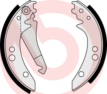 Bromsbackar, sats Brembo S 50 514 BREMBO
