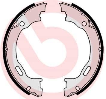 Bromsbackar, sats, parkeringsbroms, Bakaxel BREMBO
