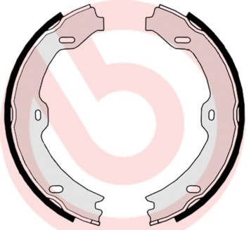 Bromsbackar, sats, parkeringsbroms, Bakaxel BREMBO