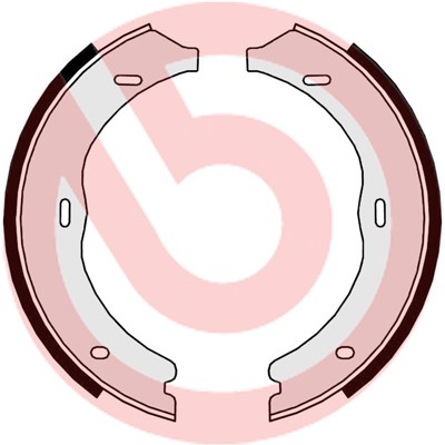 Bromsbackar, sats, parkeringsbroms, Bakaxel BREMBO