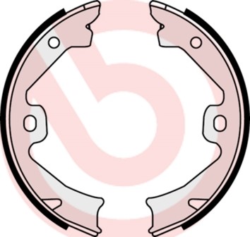 Bromsbackar, sats, parkeringsbroms Brembo S 52 509 BREMBO
