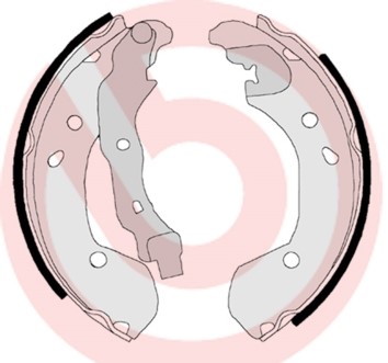 Bromsbackar, sats, Bakaxel BREMBO