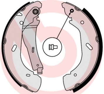 Bromsbackar, sats, Bakaxel BREMBO