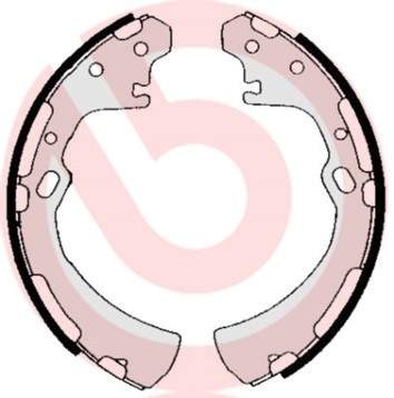 Bromsbackar, sats, Bakaxel Brembo S 56 515 BREMBO