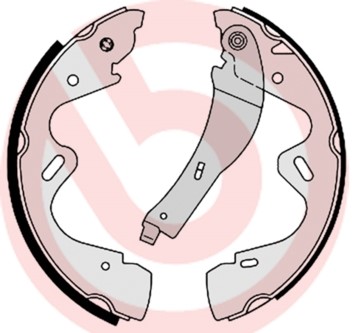 Bromsbackar, sats, Bakaxel Brembo S 56 517 BREMBO