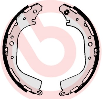 Bromsbackar, sats, Bakaxel BREMBO