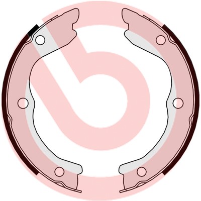 Bromsbackar, sats, parkeringsbroms, Bakaxel BREMBO