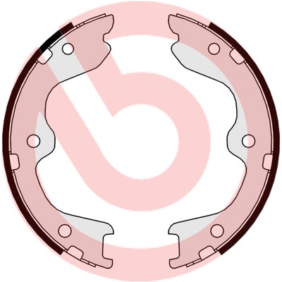 Bromsbackar, sats, parkeringsbroms, Bakaxel Brembo S 56 544 BREMBO