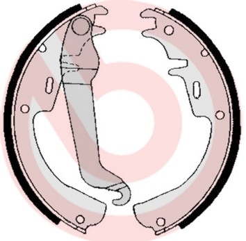 Bromsbackar, sats, Bakaxel BREMBO